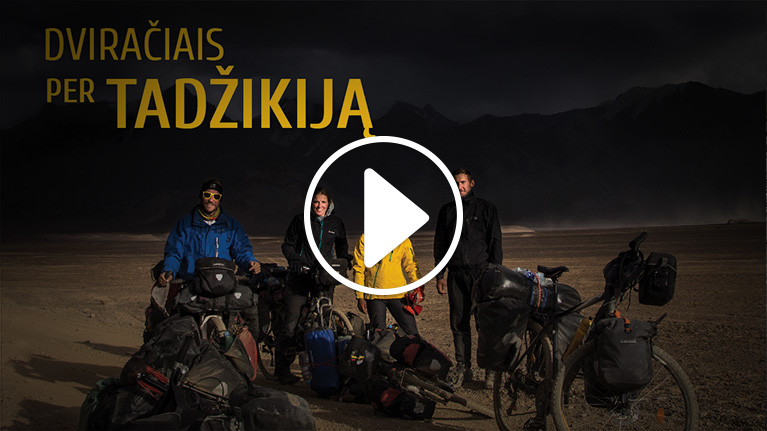 Kino filmo "Dviračiais per Tadžikiją" reklama